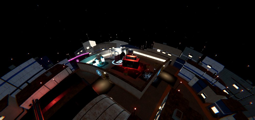 Site B on Elysium, Lab, at night