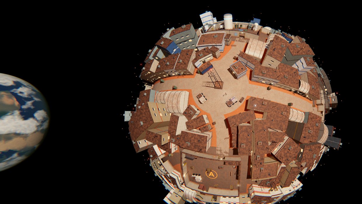 Six Meridians from orbit